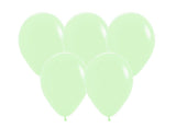 Pastel Matte Green Balloons - 25pk