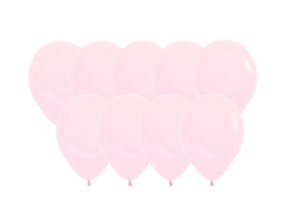 Pastel Matte Pink 12cm Balloons - 50pk