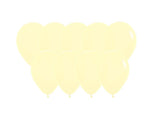 Pastel Matte Yellow 12cm Balloons - 50pk