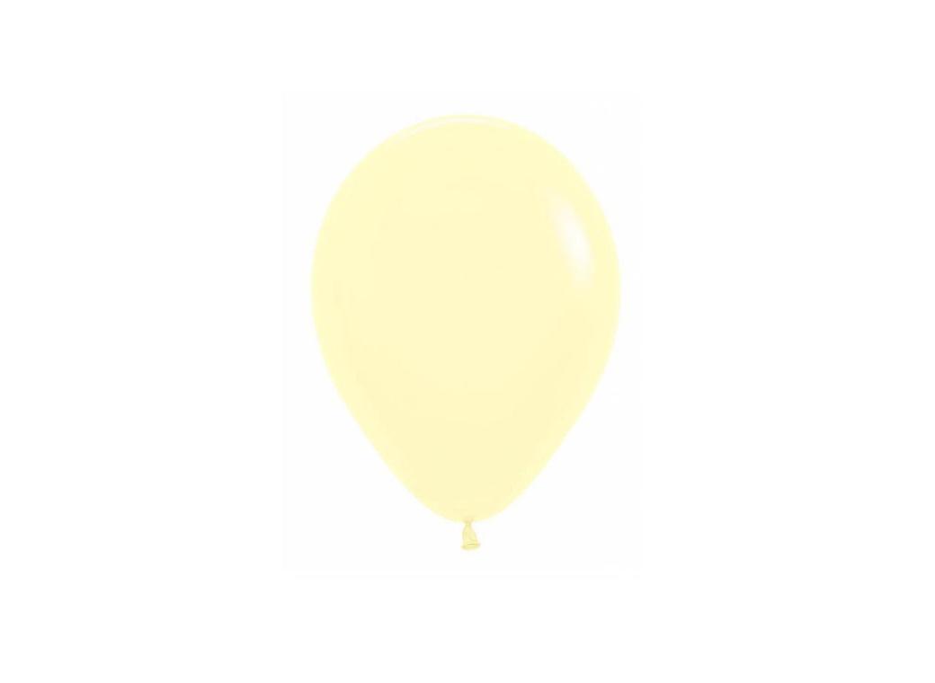 Pastel Matte Yellow 12cm Balloons 10pk