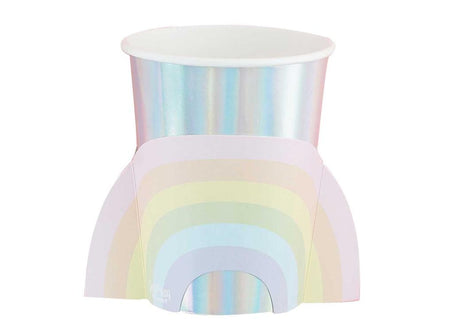 Pastel Party Rainbow Cups 8pk