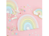 Pastel Party Rainbow Shaped Napkins 16pk