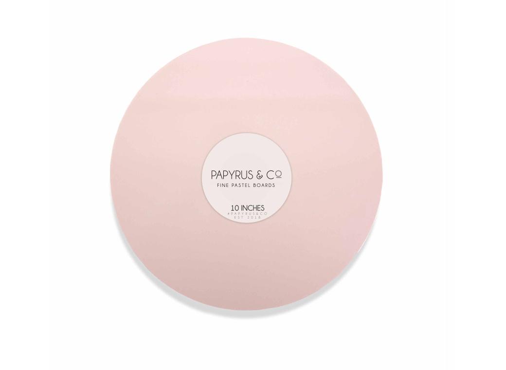 Pastel Pink Round Masonite Board 10in