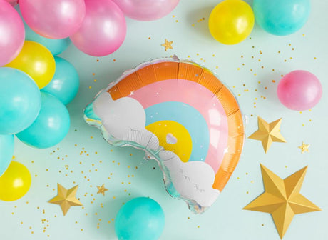 Pastel Rainbow Shape Foil Balloon