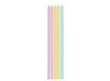 Pastel Rainbow Taper Candles 10pk