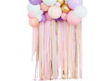 Pastel Streamer & Balloon Backdrop