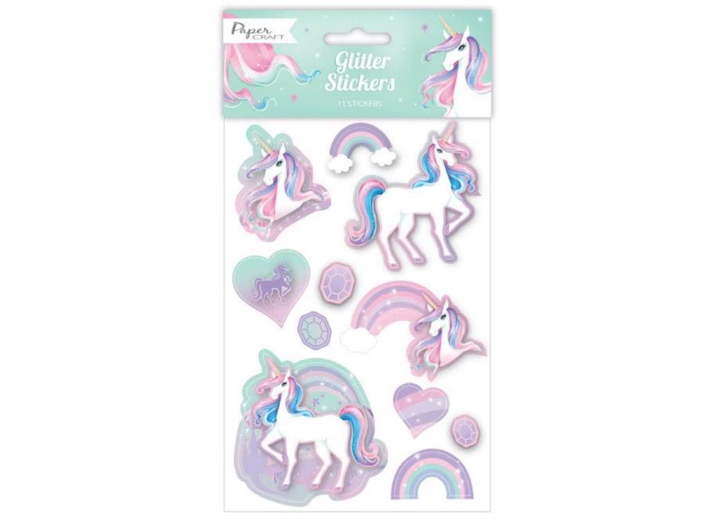 Unicorn Glitter Stickers