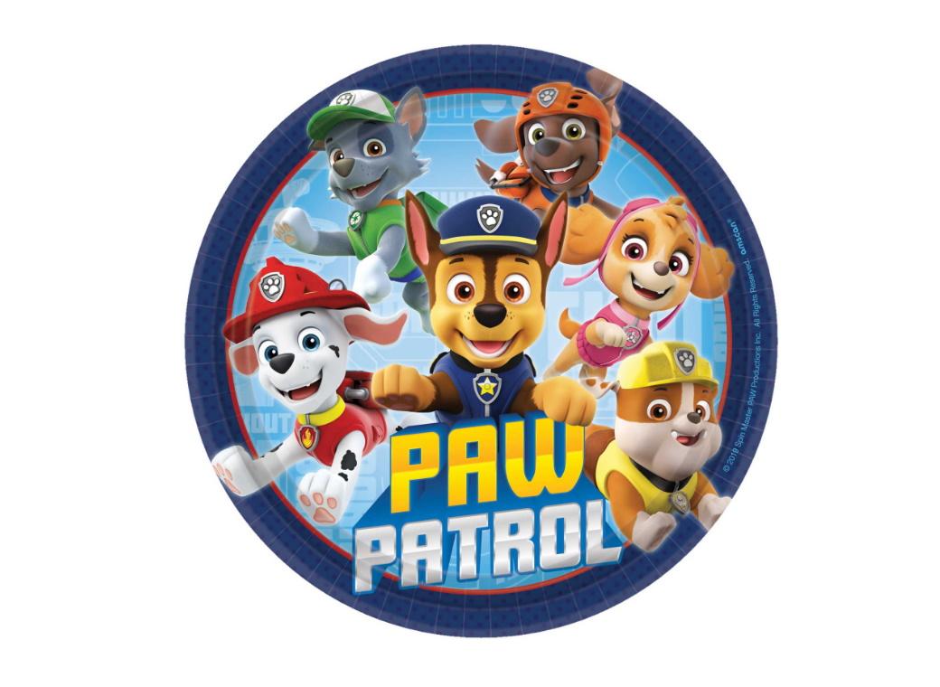 Paw Patrol Adventures Lunch Plates 8pk