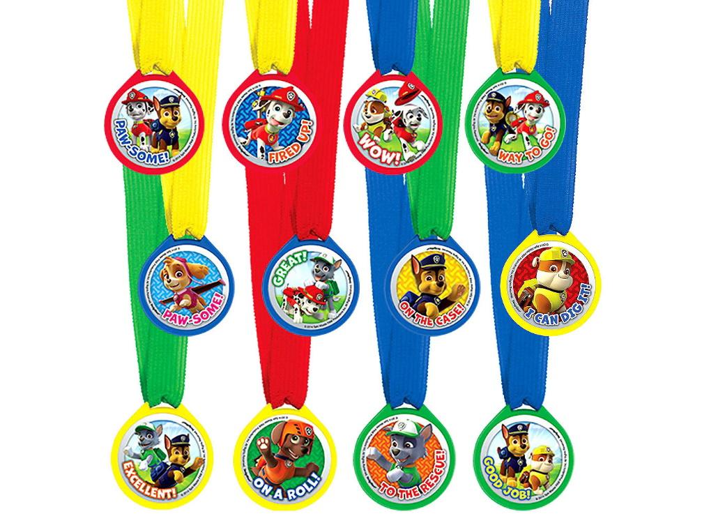 Paw Patrol Mini Award Medals 12pk