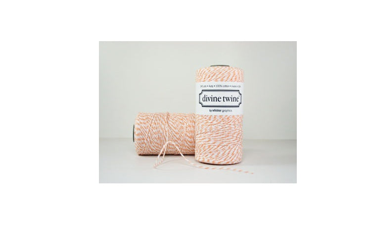 100% Cotton Bakers Twine - Peach