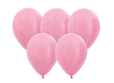 Pearl Satin Pink Balloons - 25pk