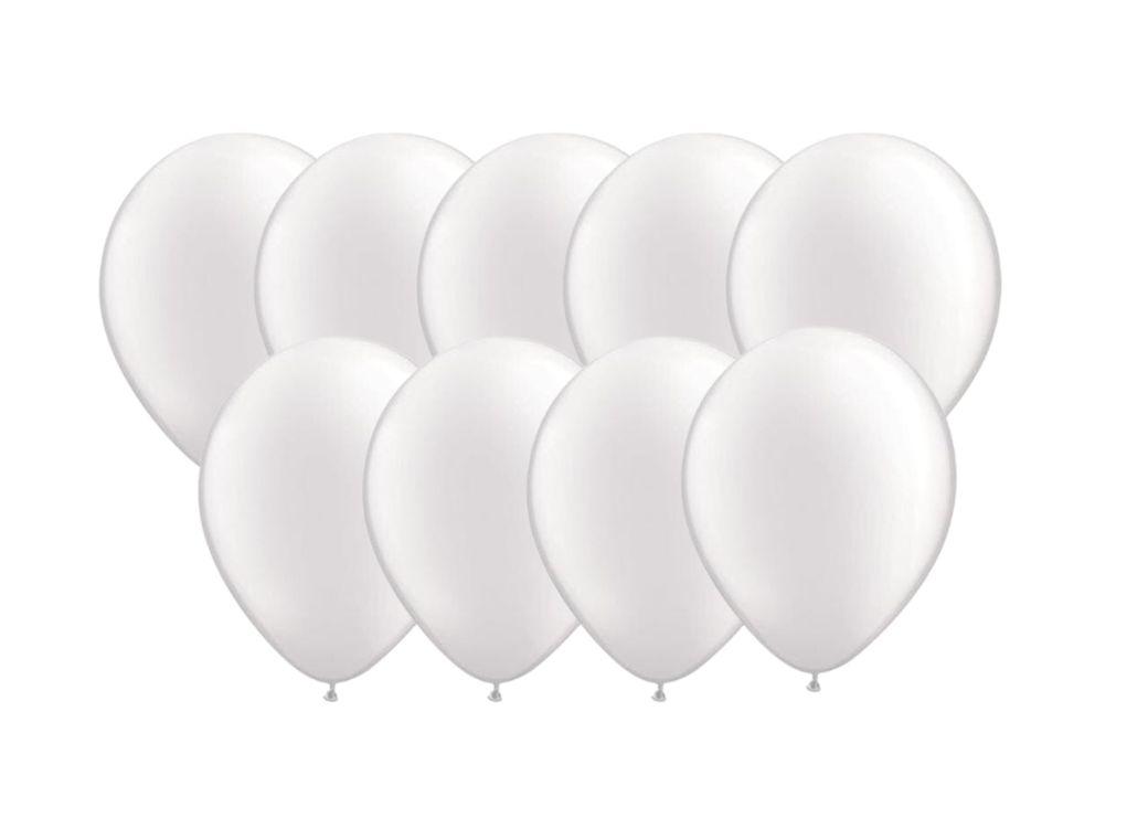 Pearl White 12cm Balloons 50pk