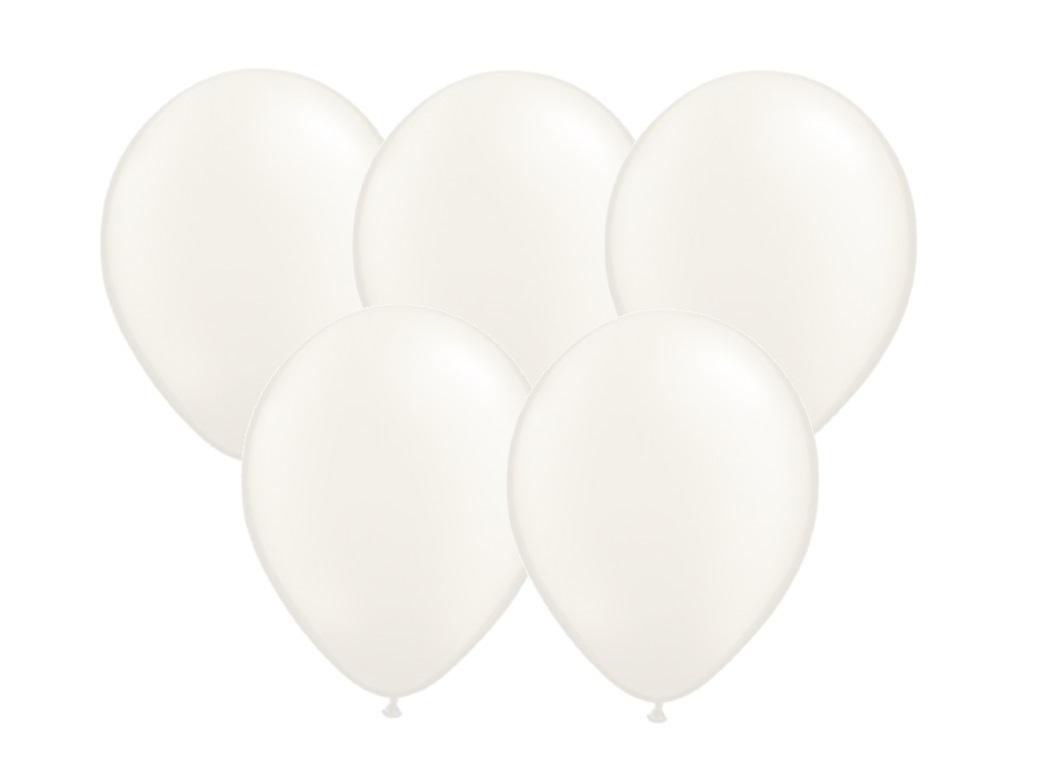 25PK Balloons - White Pearl