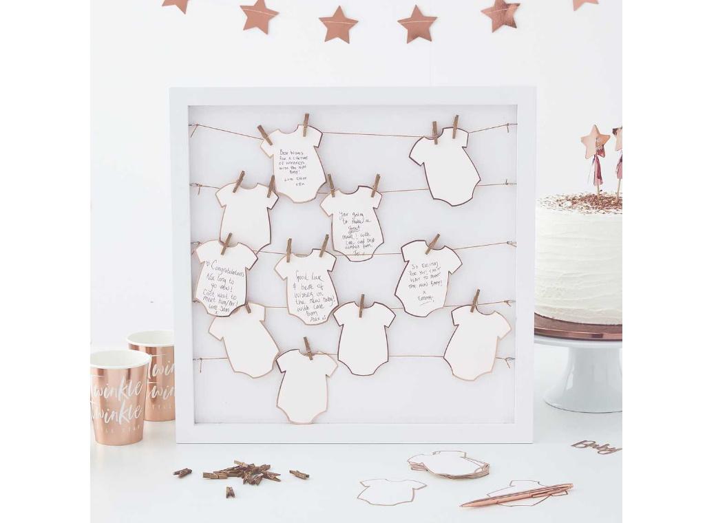 Twinkle Twinkle Baby Onesie Frame Guestbook