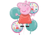 Peppa Pig Foil Balloon Bouquet