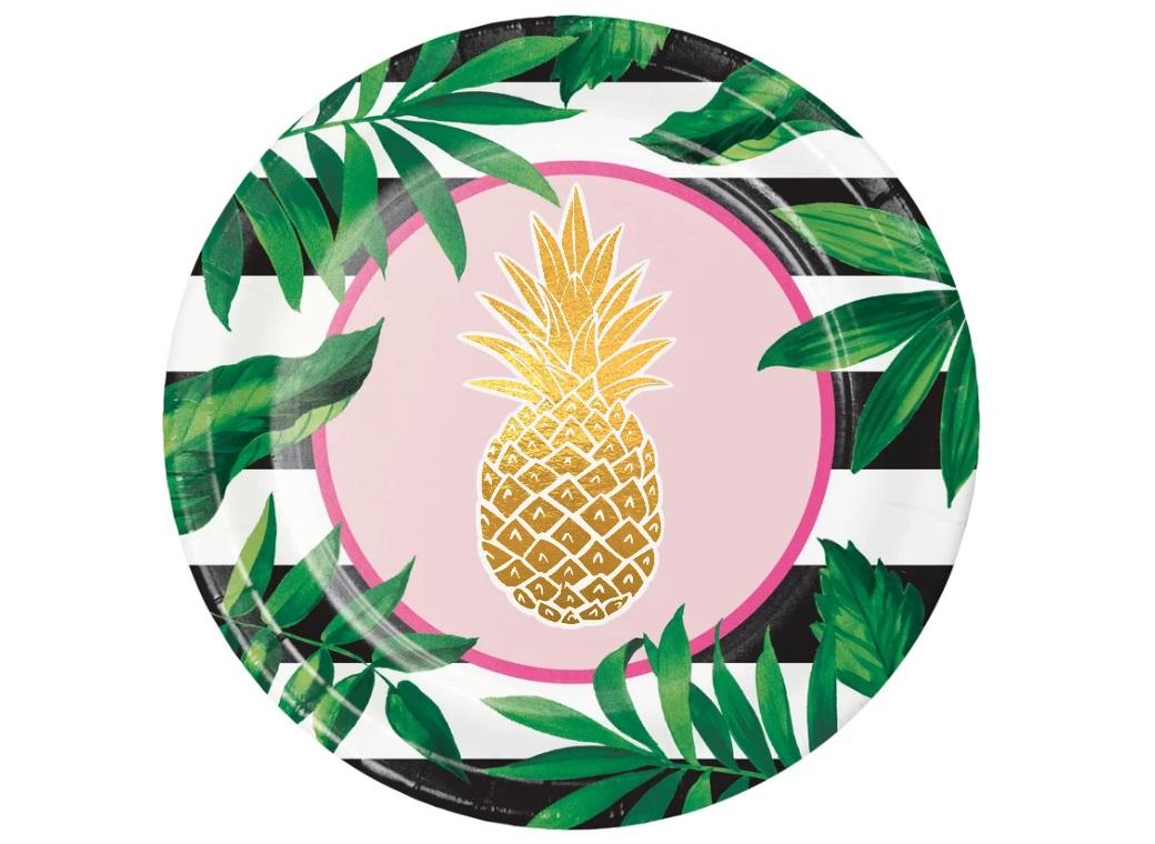 Pineapple Luxe Dinner Plates 8pk