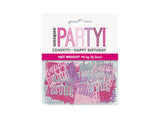 Pink Happy Birthday Confetti Scatters