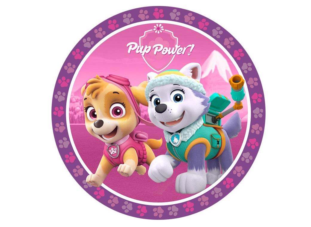 Edible Icing Image - Pink Paw Patrol Round