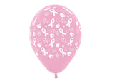 Pink Ribbon Balloons 6pk - Pink