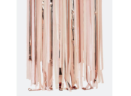 Pink & Rose Gold Streamer Backdrop