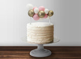 Balloon Garland Cake Topper - Pink & Gold