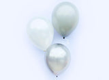 Plain Balloon Mix - Platinum 12pk