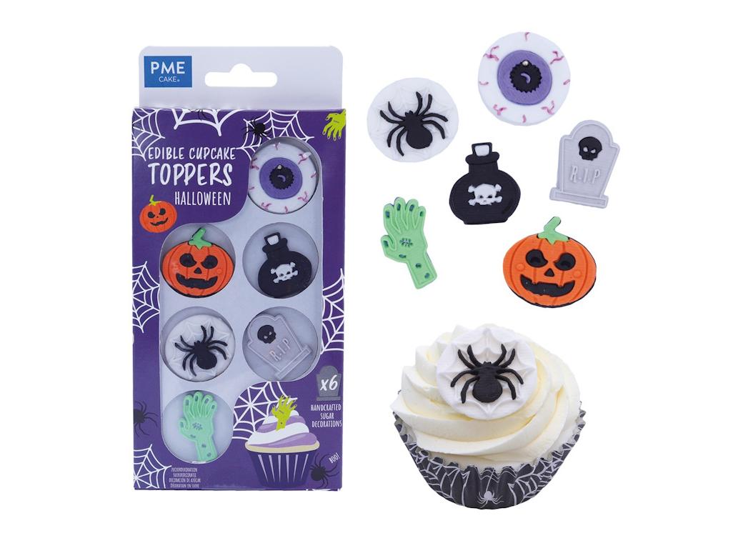 PME Edible Cupcake Toppers Halloween 6pk