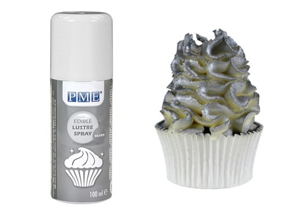 PME Edible Lustre Spray Silver