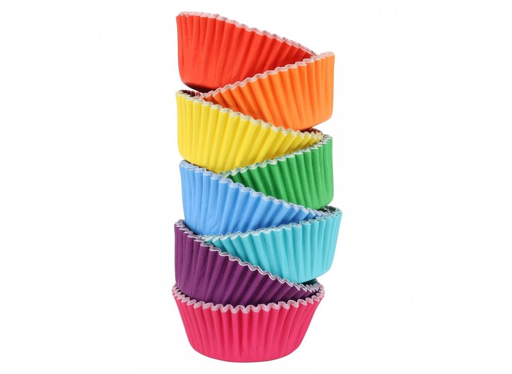 PME Foil Lined Cupcake Cases 100pk - Rainbow