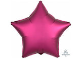 Star Shaped Foil Balloon - Satin Luxe Pomegranate