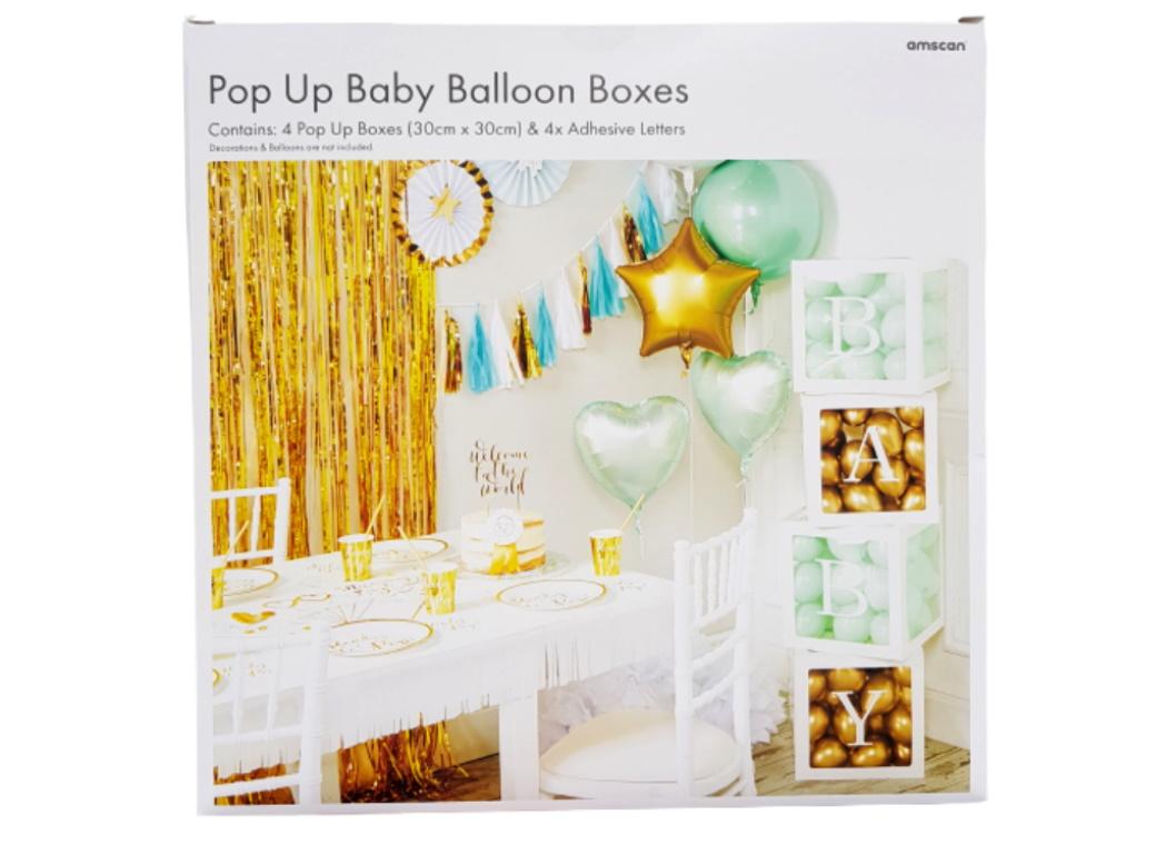 Pop Up Baby Balloon Boxes