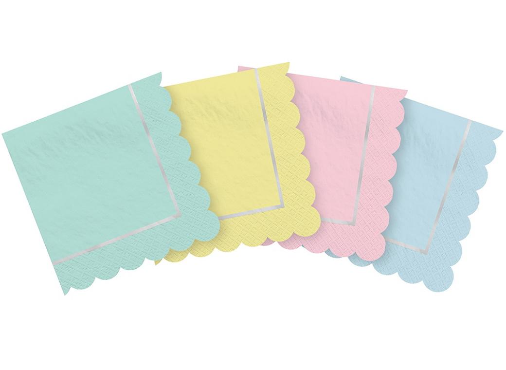 Pretty Pastels Beverage Napkins 16pk