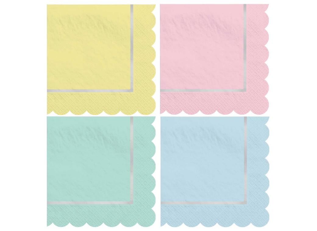 Pretty Pastels Beverage Napkins 16pk