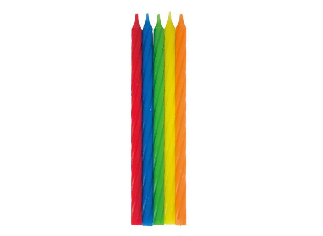 Primary Twist Taper Candles 10pk