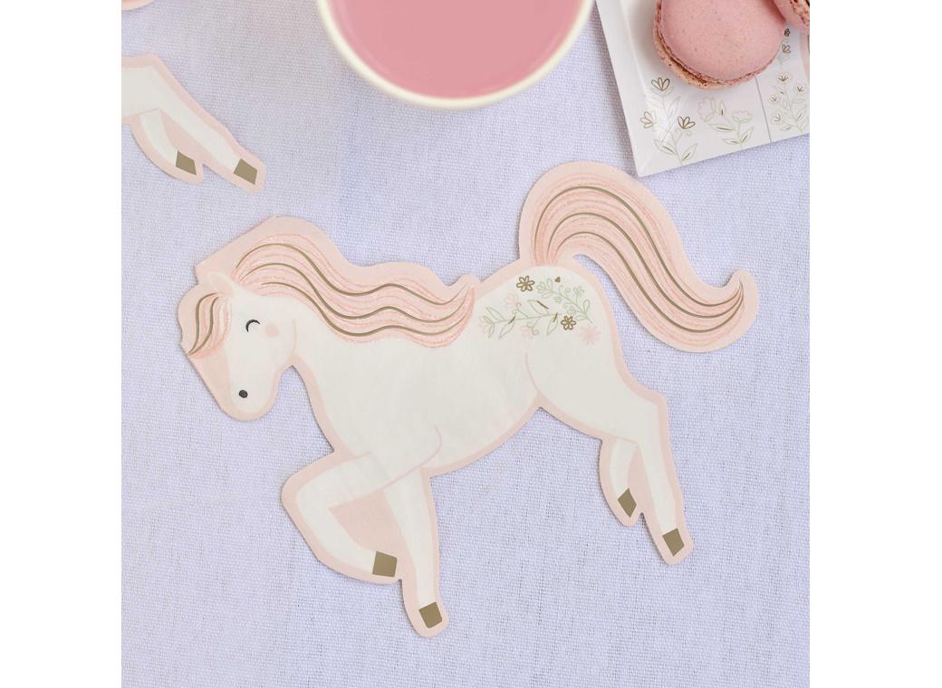 Princess Party Horse Napkins 16pk