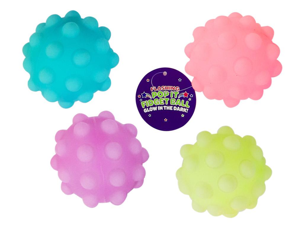 Push Pop Light Up Bounce Ball