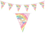 Pastel Rainbow Baby Girl Flag Bunting