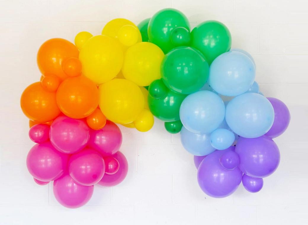 Rainbow Balloon Arch