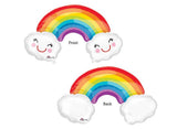 Rainbow & Clouds SuperShape Balloon