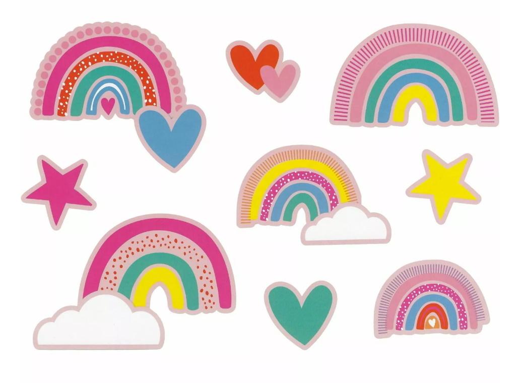 Rainbow Love Wall Decor Kit