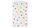 Rainbow Star Foil Stamped Glassine Treat Bags 4pk