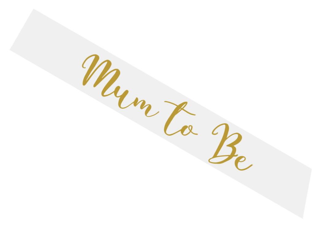 Mum to Be Satin Sash