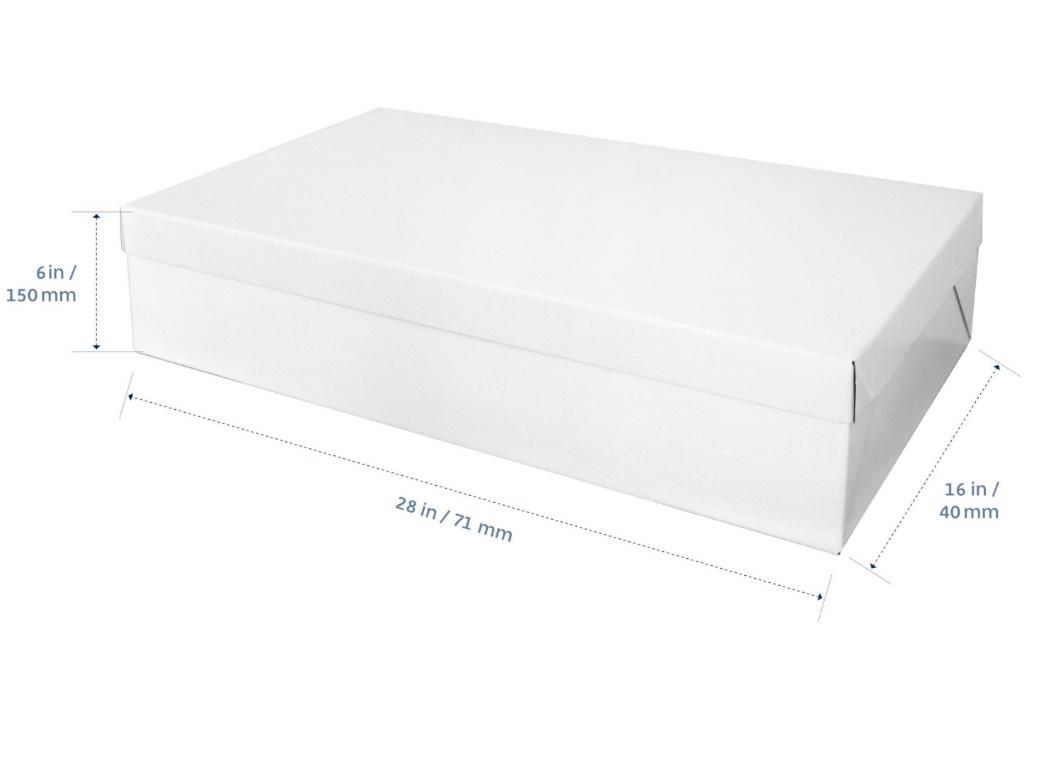 Rectangle Cake Box - 28x16in (Full Slab)