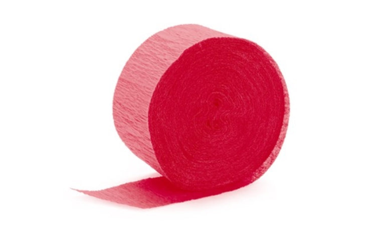 Crepe Paper Streamer - Red