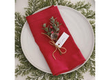 Red Berry Sprig Place Card Holders 6pk