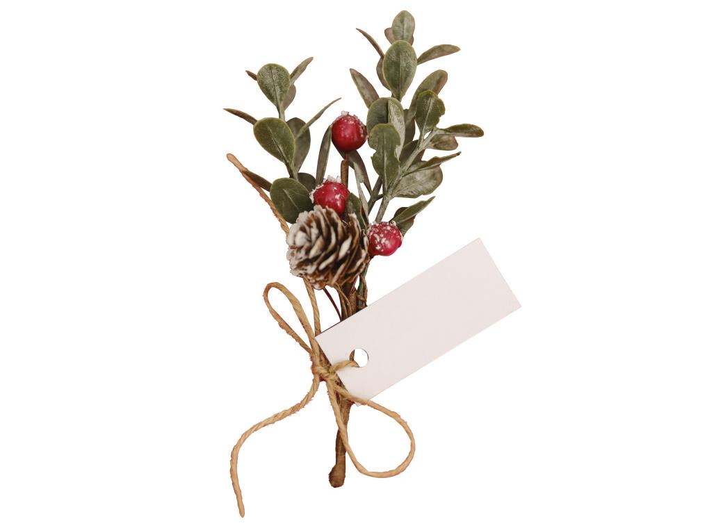 Red Berry Sprig Place Card Holders 6pk