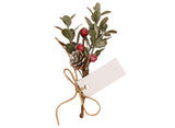 Red Berry Sprig Place Card Holders 6pk