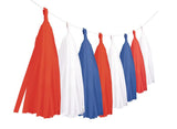 Red White & Blue Tassel Garland