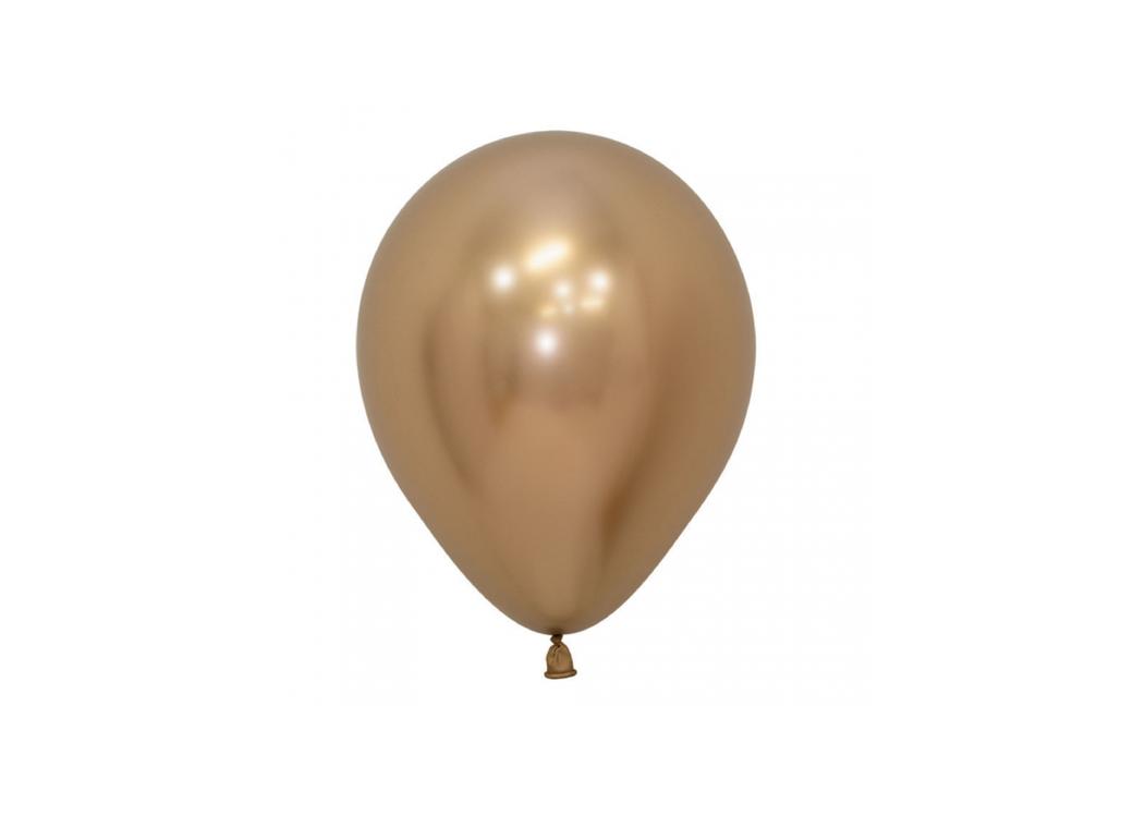 Reflex Balloon - Gold 12cm 10pk