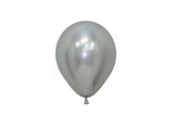 Reflex Balloon - Silver 12cm 10pk